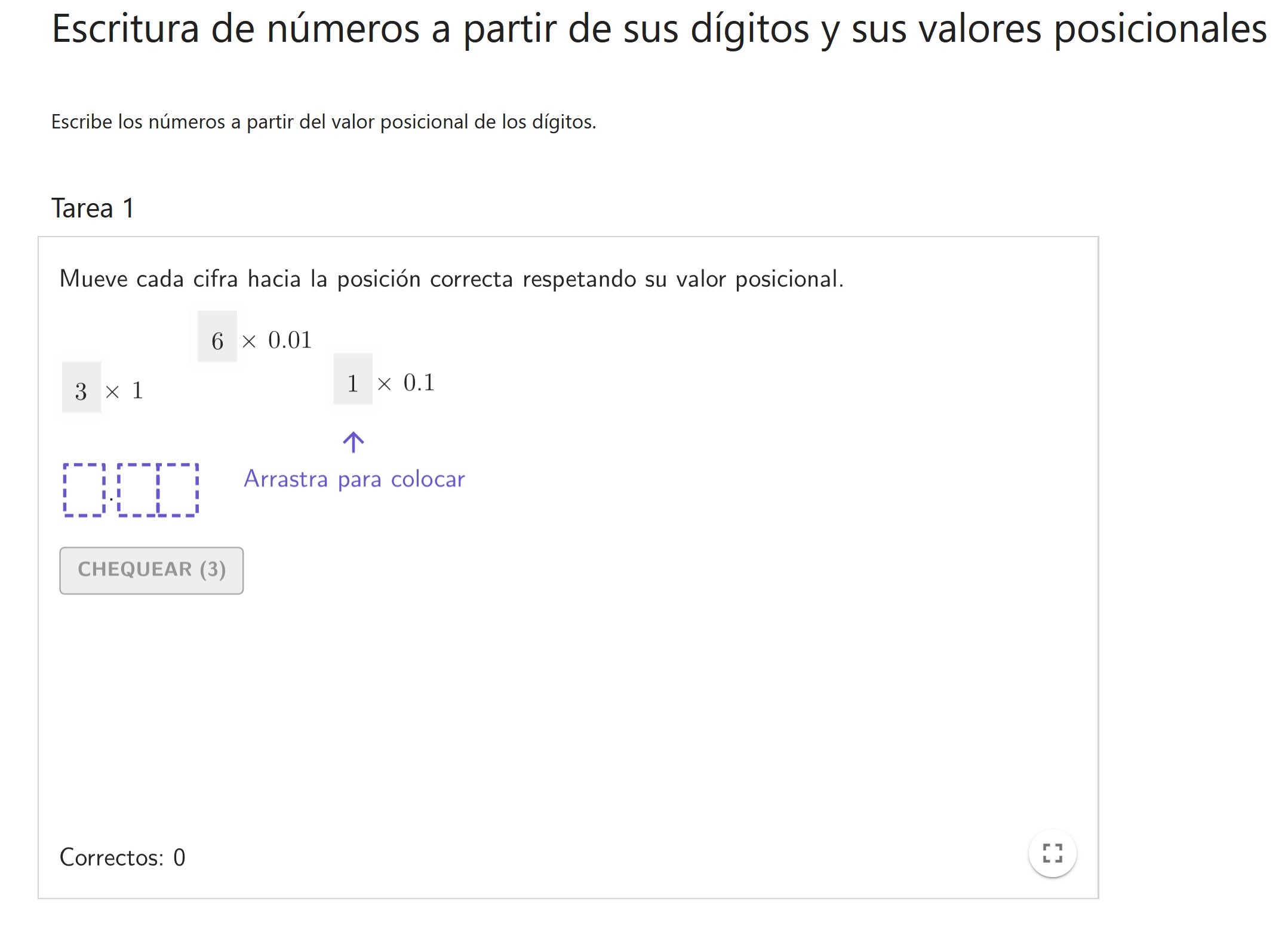 Imagen de Escritura de números a partir de sus dígitos y sus valores posicionales