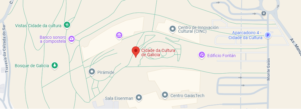 Google Maps. Ciudad de la Cultura. Santiago de Compostela.