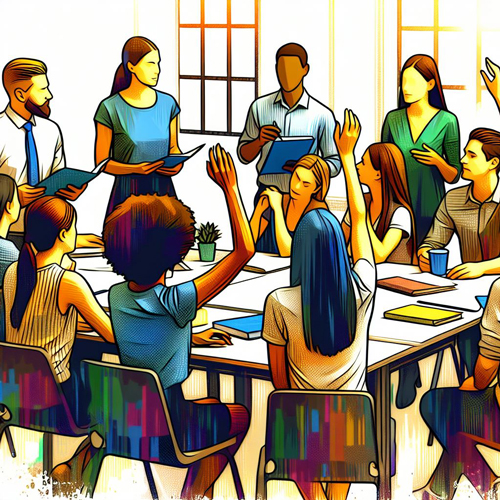 Grupo entorno a una mesa