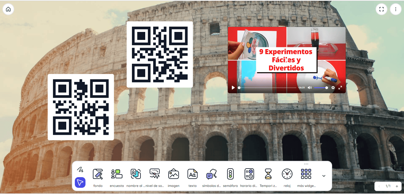 Generación de códigos QR e integración de vídeos