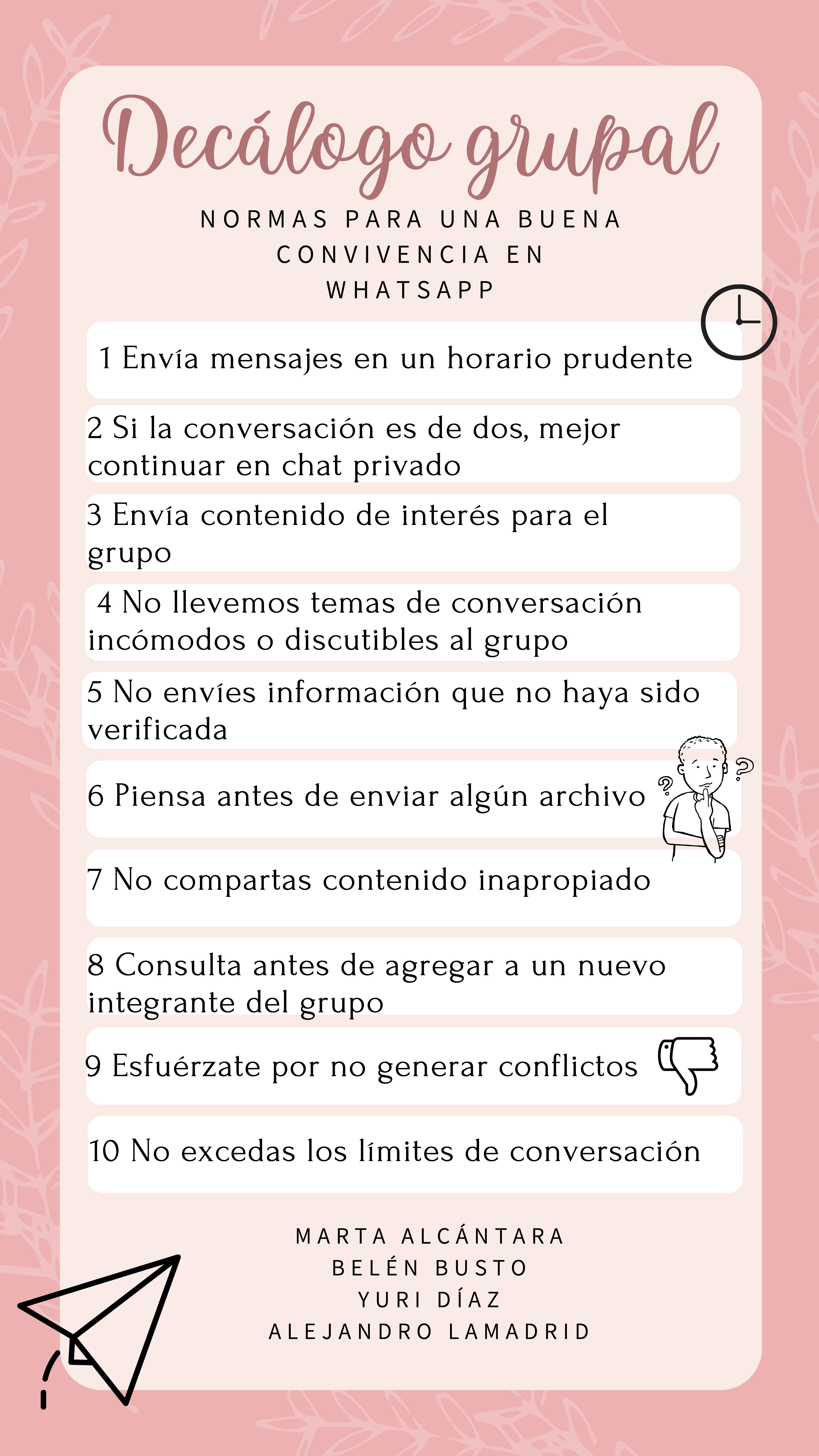 Decálogo como evidencia de aprendizaje Decálogo como evidencia de aprendizaje