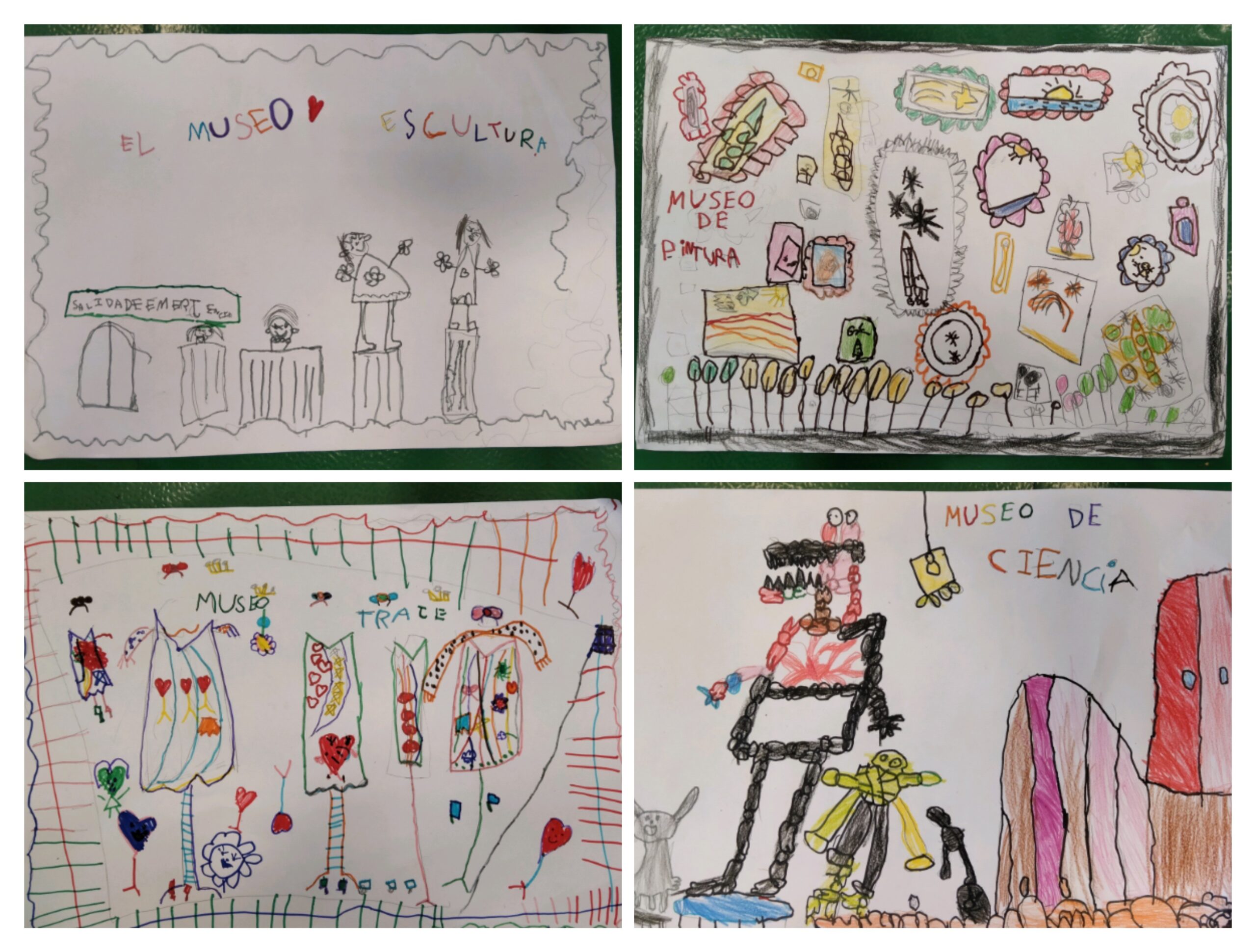Dibujos presentación de equipos de los proyectos