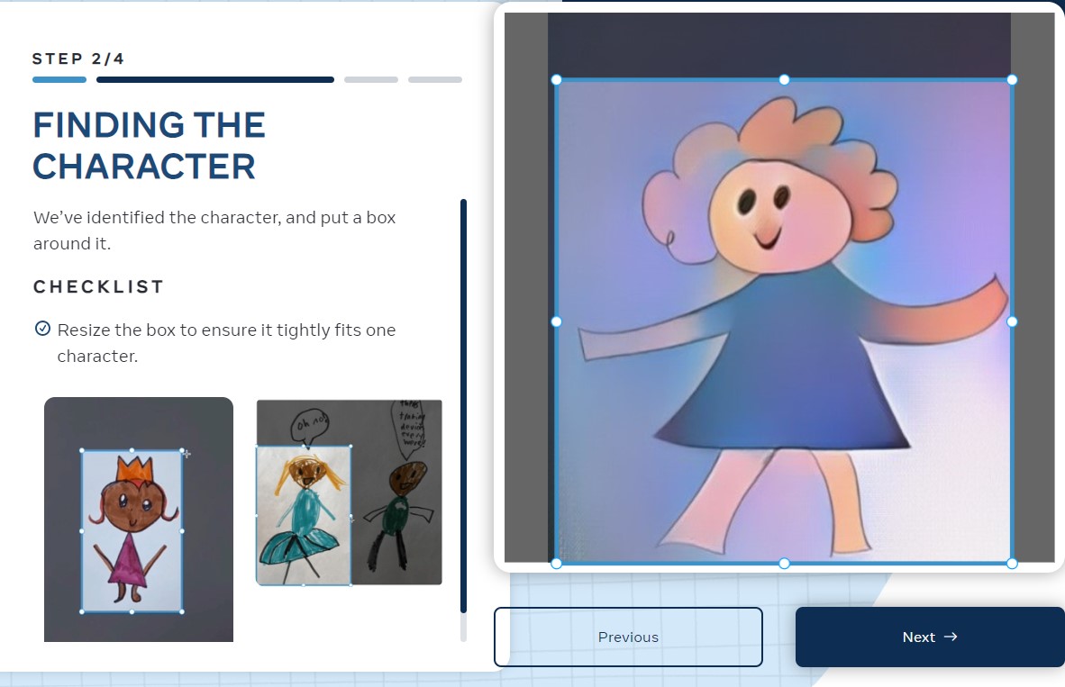 Ilustración 4. Animated Drawings. Ajustar el lienzo. Ilustración 4. Animated Drawings. Ajustar el lienzo.