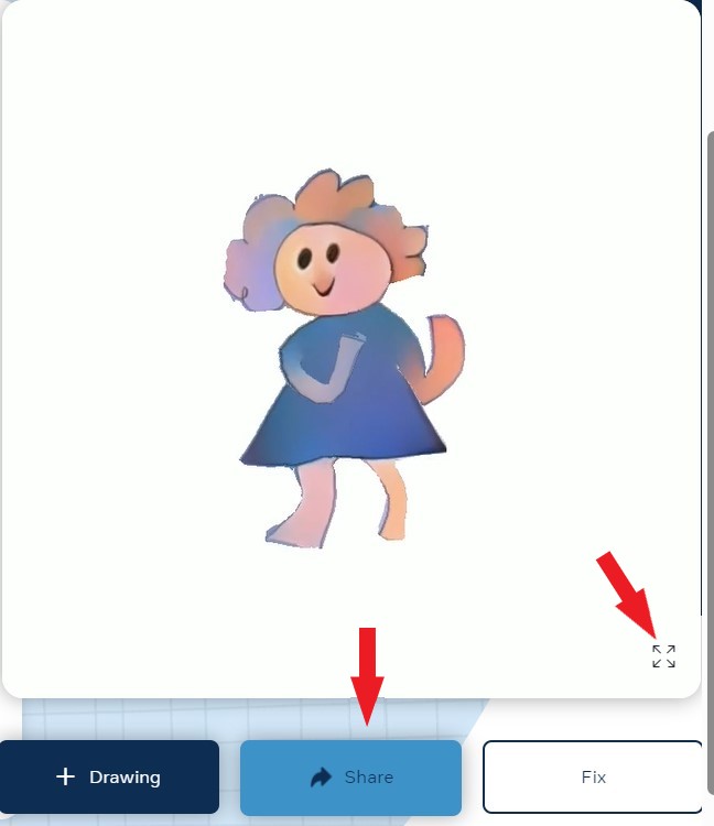 Ilustración 8. Animated Drawings. Compartir o descargar. Ilustración 8. Animated Drawings. Compartir o descargar.