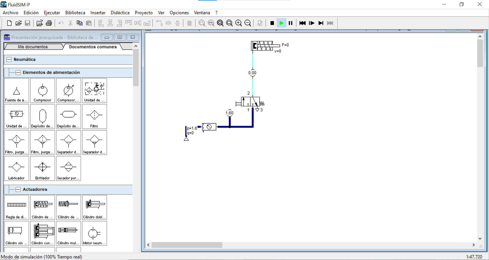 Ilustración 4. Circuito en modo simulación Ilustración 4. Circuito en modo simulación