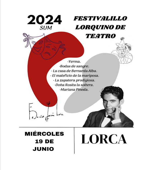 Cartel programa Festivalillo lorquiano de teatro