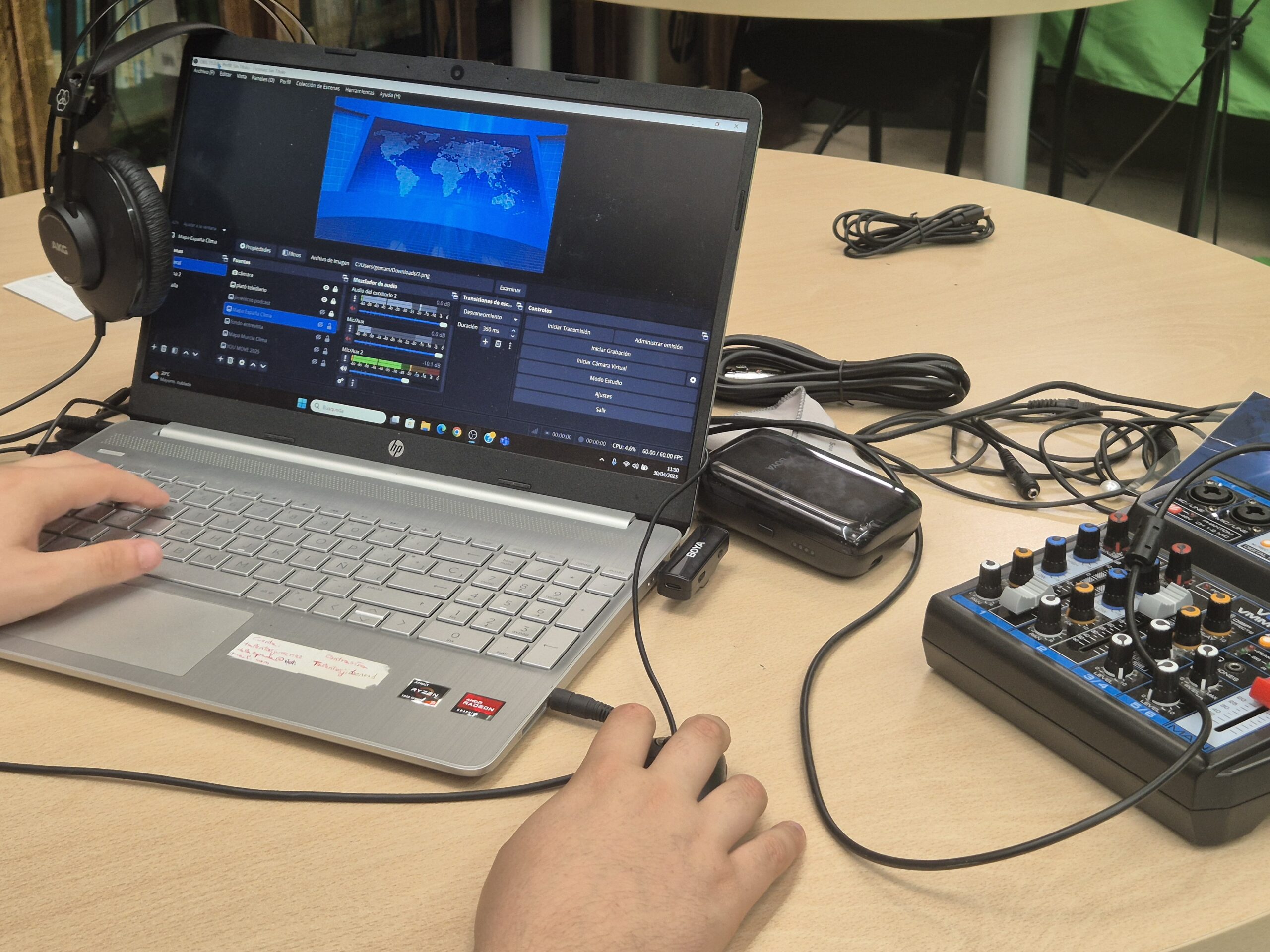 Detalle estudio de grabación Detalle estudio de grabación