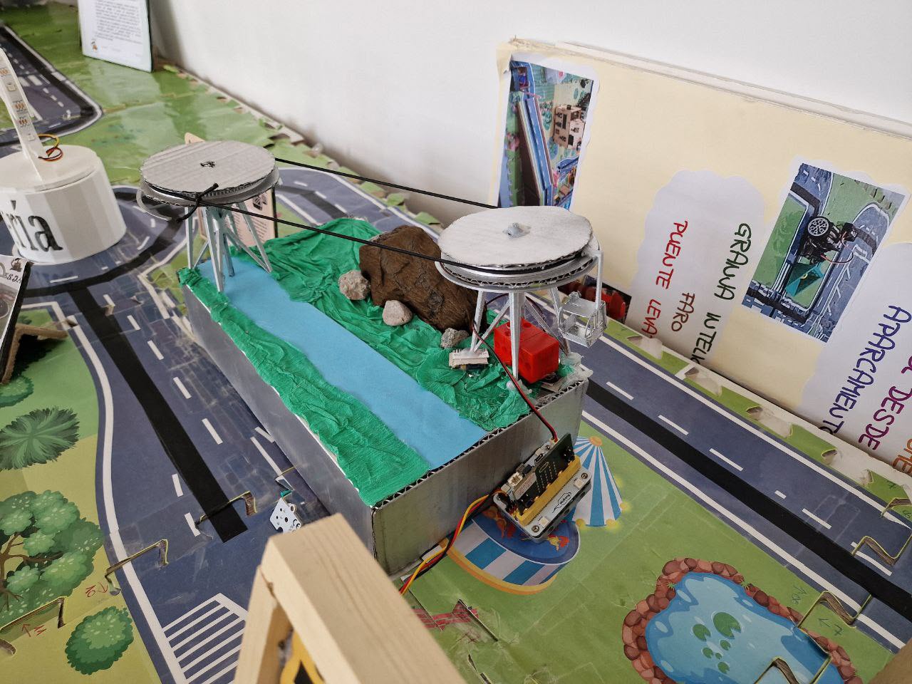 Una vez integrado su prototipo en la ciudad llega el momento de probar el funcionamiento. Ejemplo de un teleférico para mejorar la movilidad.