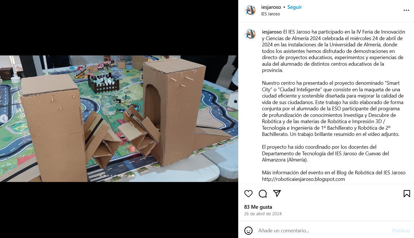 Consideramos que nuestra experiencia ha sido un éxito ya que hemos podido trabajar la sostenibilidad desde un punto de vista totalmente práctico.