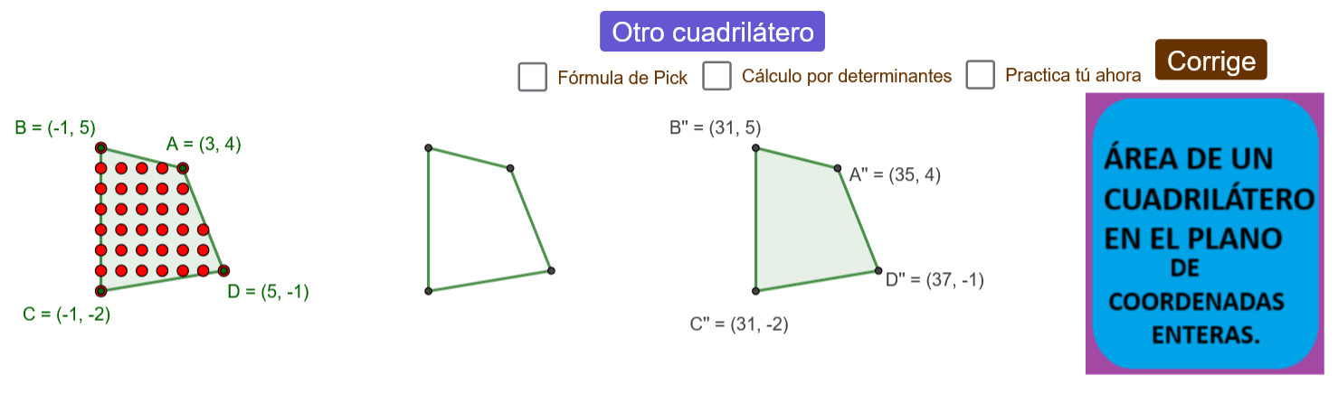 Imagen de Área de un cuadrilátero en el plano