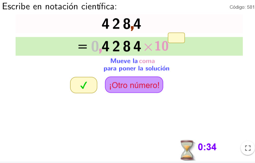 Imagen de Notación científico con exponentes positivos