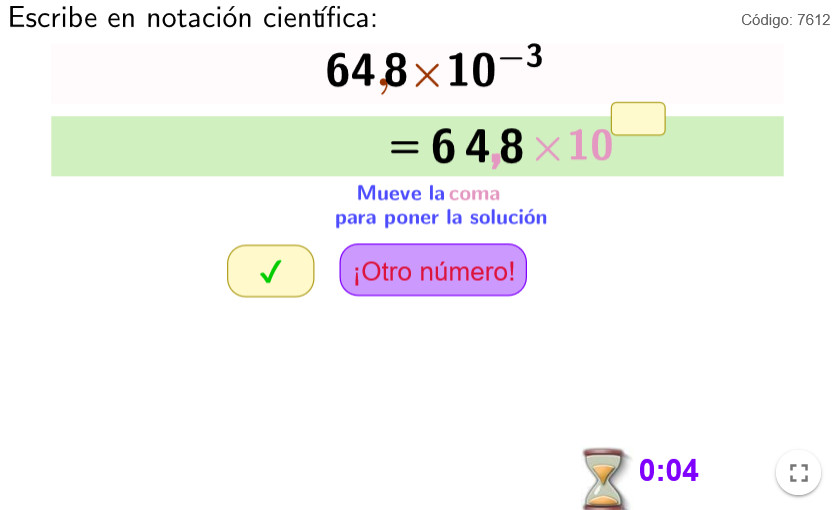 Imagen de Notación científica con exponentes negativos