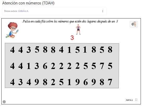 Imagen de Atención con números (TDAH)