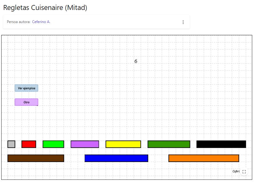 Imagen de Regletas Cuisenaire (Mitad)