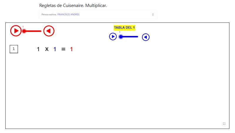 Imagen de Regletas de Cuisenaire. Multiplicar.