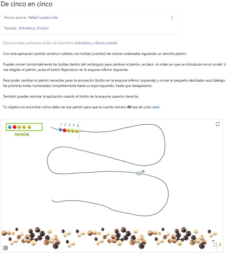 Imagen de De cinco en cinco