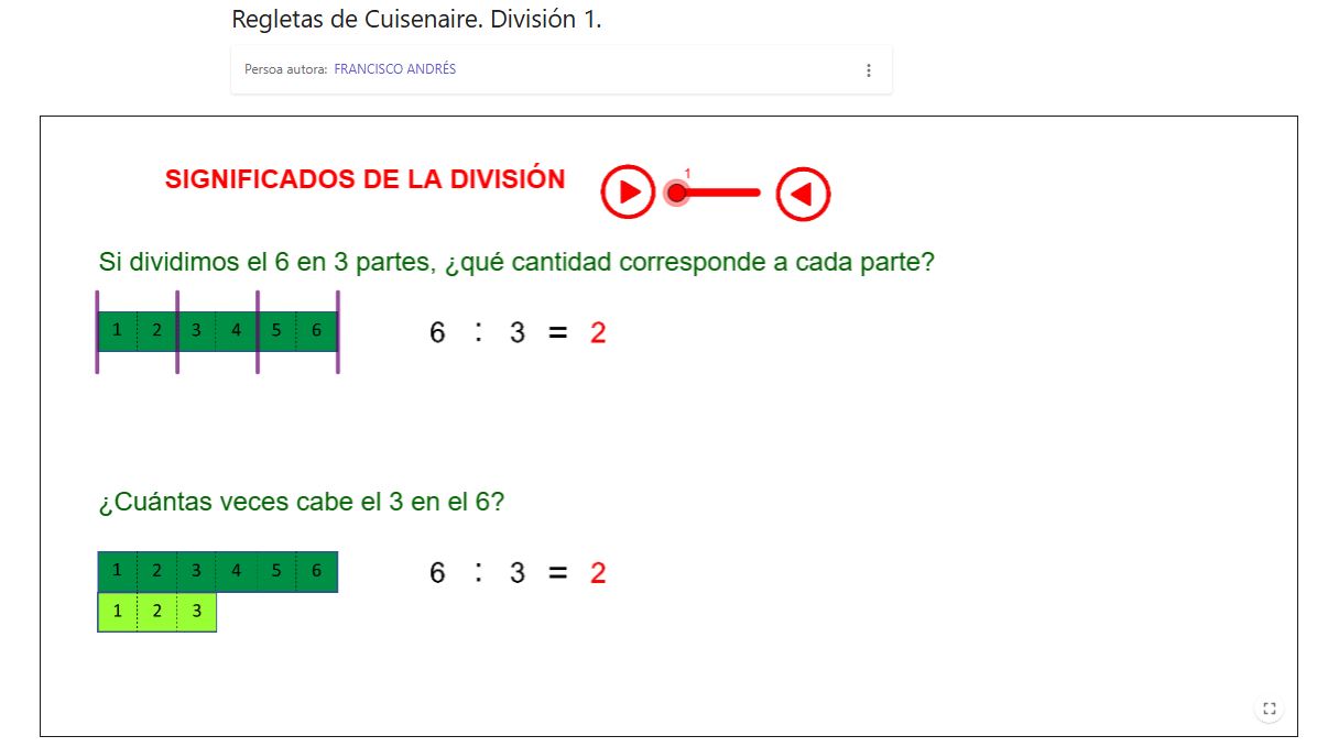 Imagen de Regletas de Cuisenaire. División 1