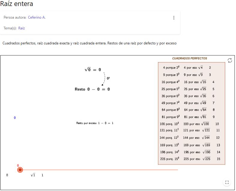 Imagen de Raíz entera