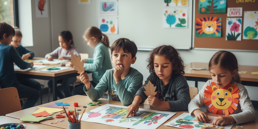 Imagen de Collages con materiales reciclados