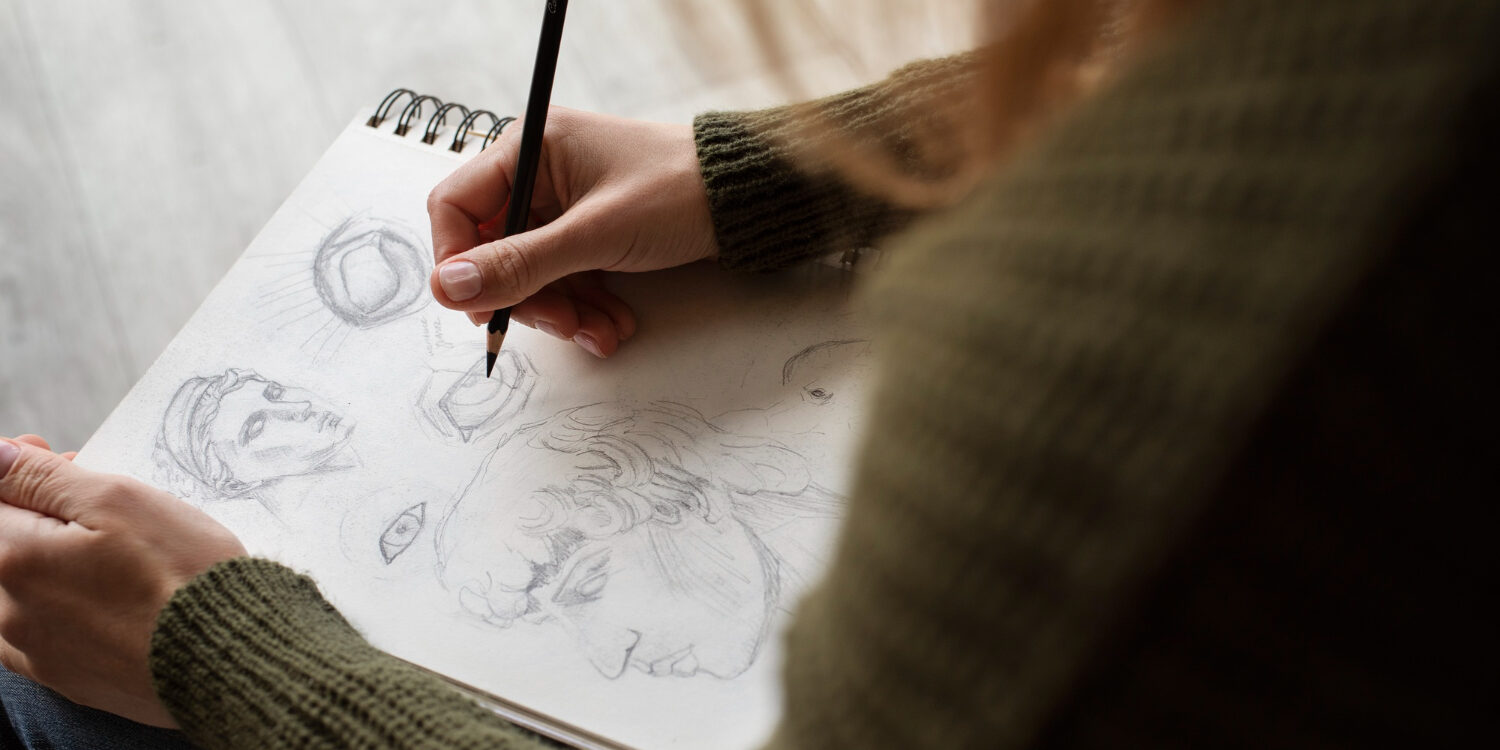 Imagen de Retratos con técnica mixta