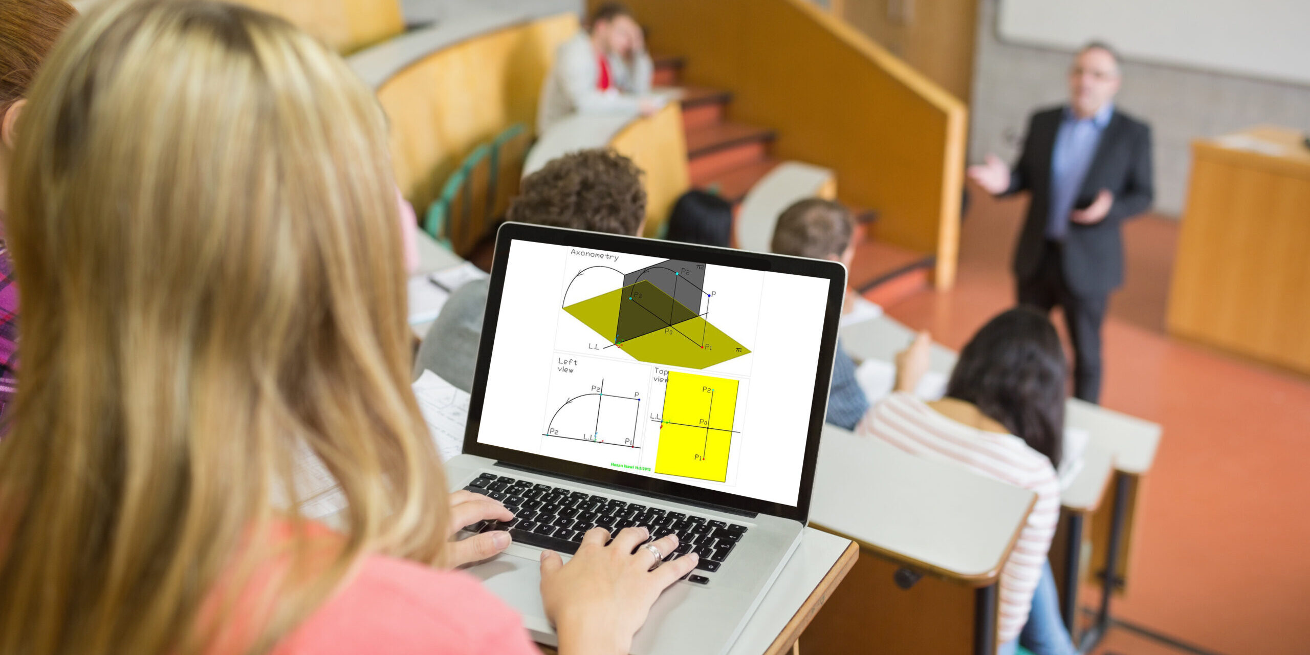 Imagen de Sistema diédrico: representación espacial en 2D