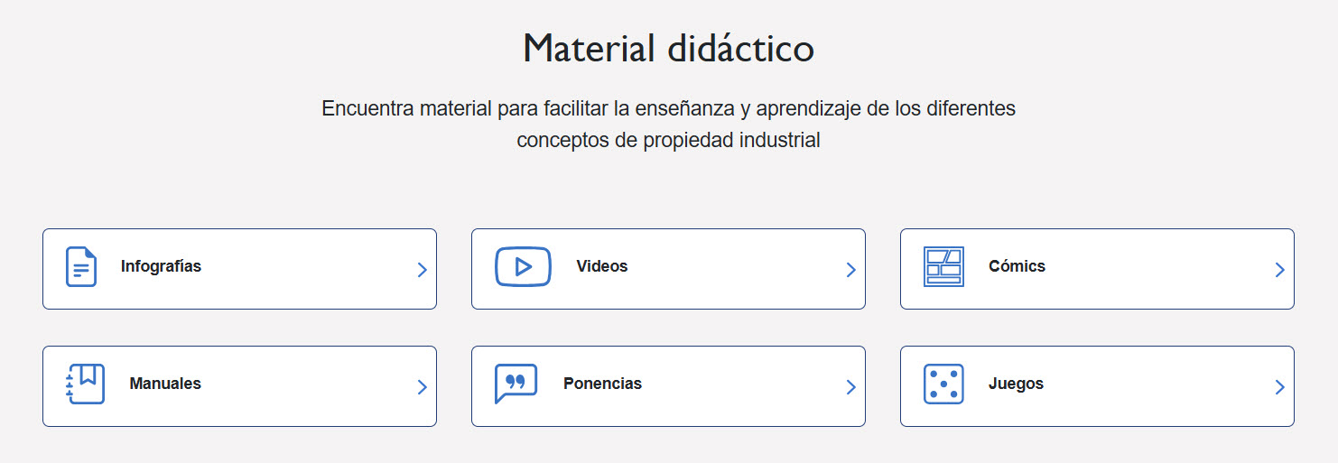 material didáctico OEPM