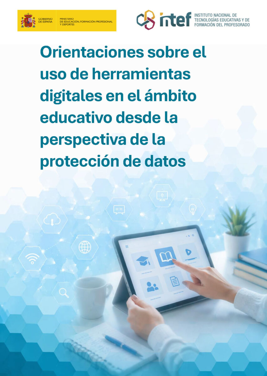 Portada de la versión 3 de las Orientaciones sobre el uso de herramientas digitales en el ámbito educativo desde la perspectiva de la protección de datos