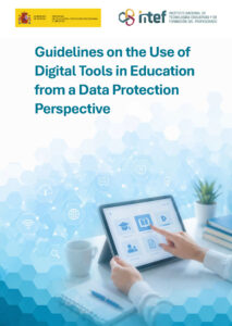 Portada de la versión 3.0. de las Orientaciones sobre el uso de herramientas digitales en el ámbito educativo desde la perspectiva de la protección de datos. Versión en inglés.