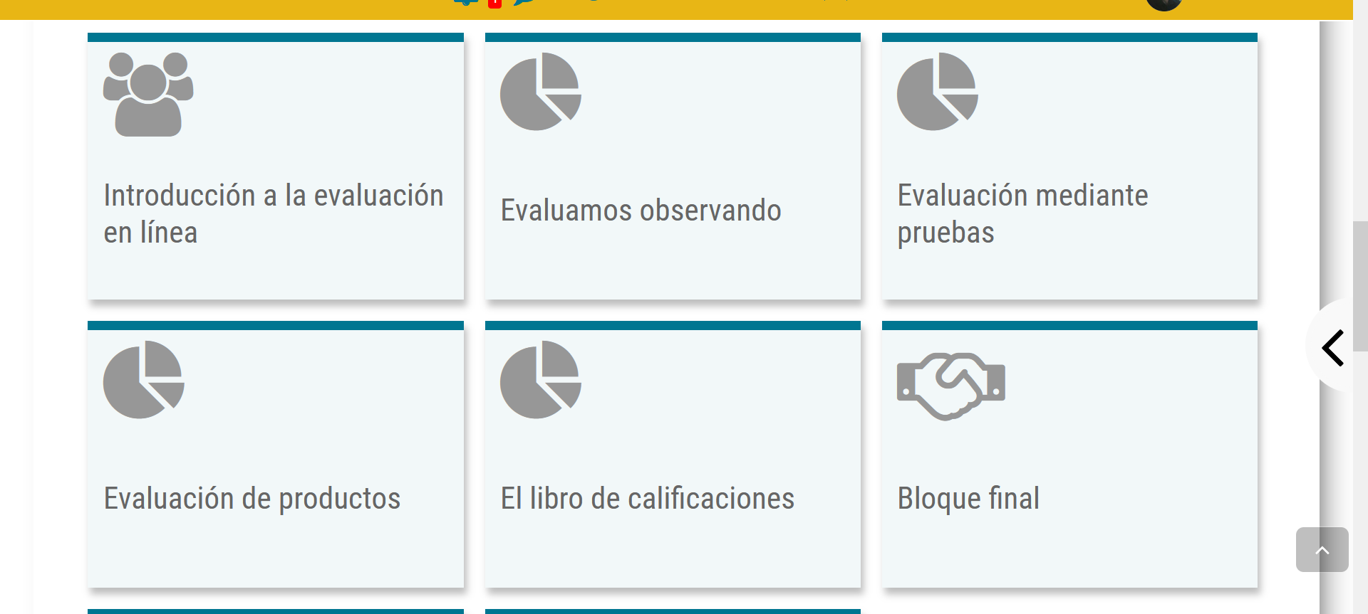 bloques evaluación aprendizajes a distancia