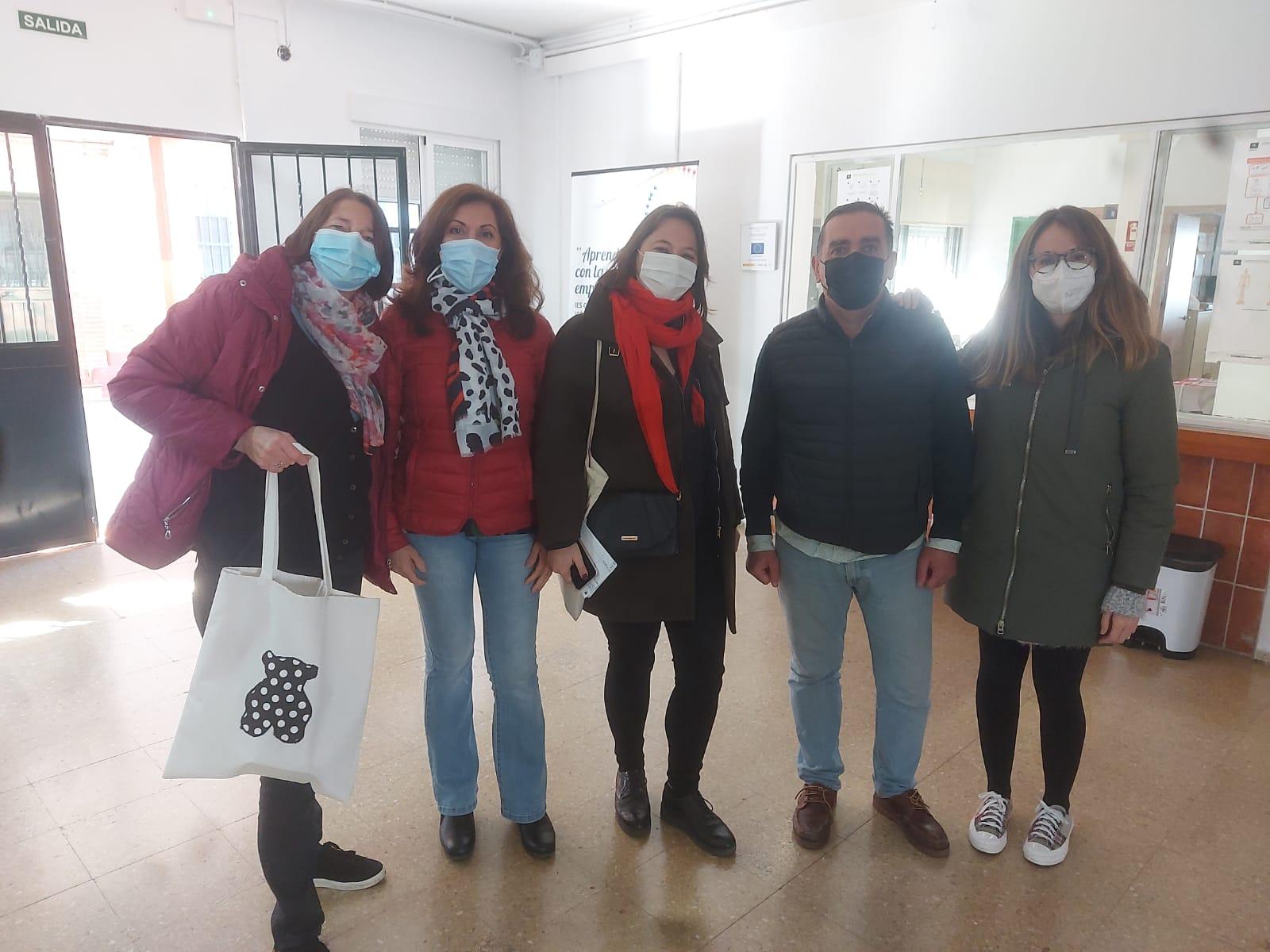Visita de una docente francesa al IES Guadalquivir de Córdoba.