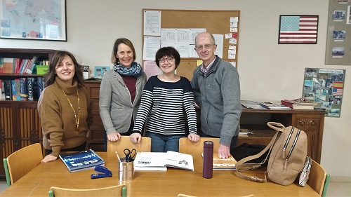 La profesora Stefanie Bauer del Helmholtz-Gymnasium Bonn, Alemania, visita el IES Sánchez Cantón en Pontevedra