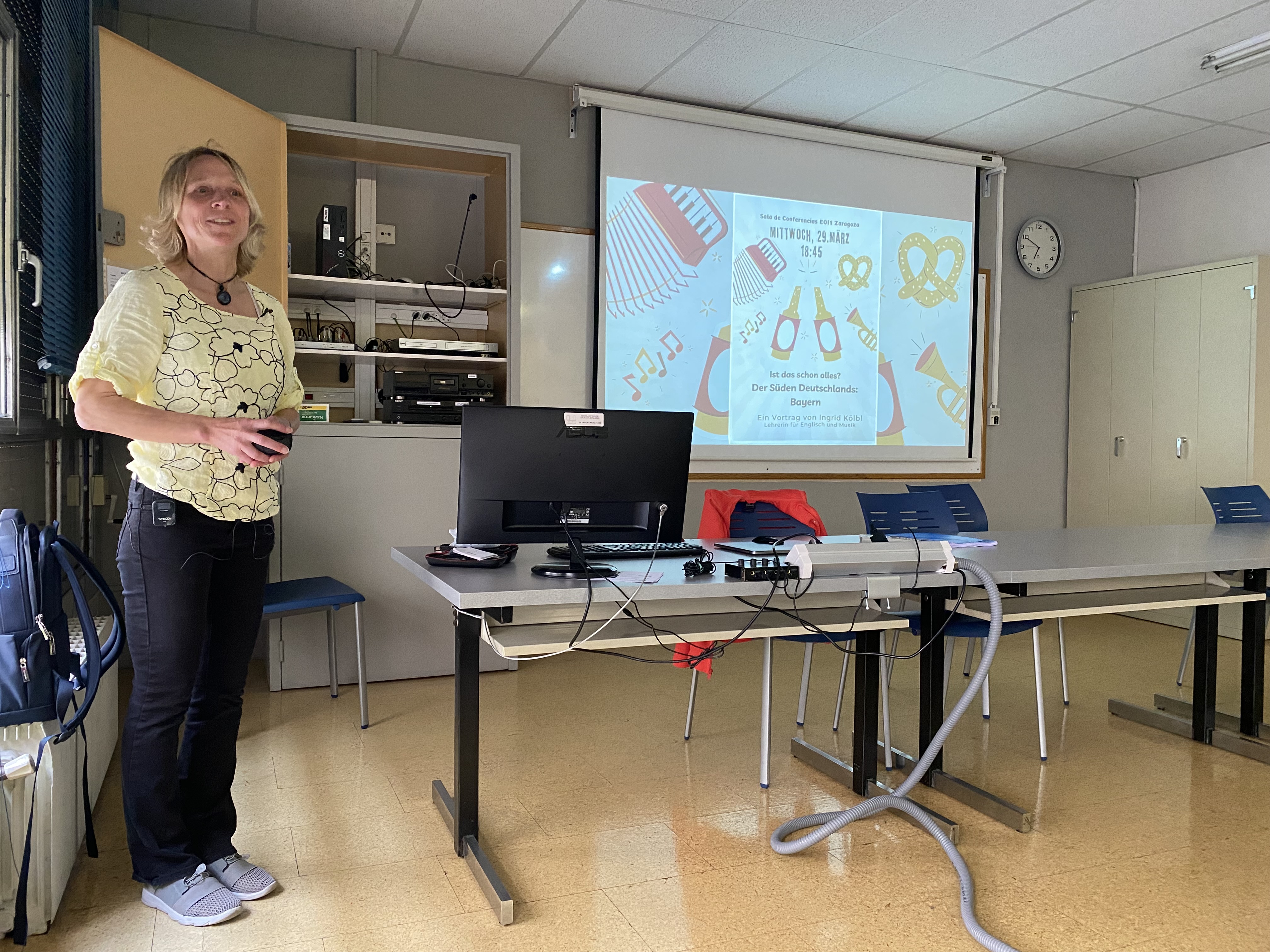 Estancia profesional de la docente alemana Ingrid Kölbl en la EOI nº1 de Zaragoza