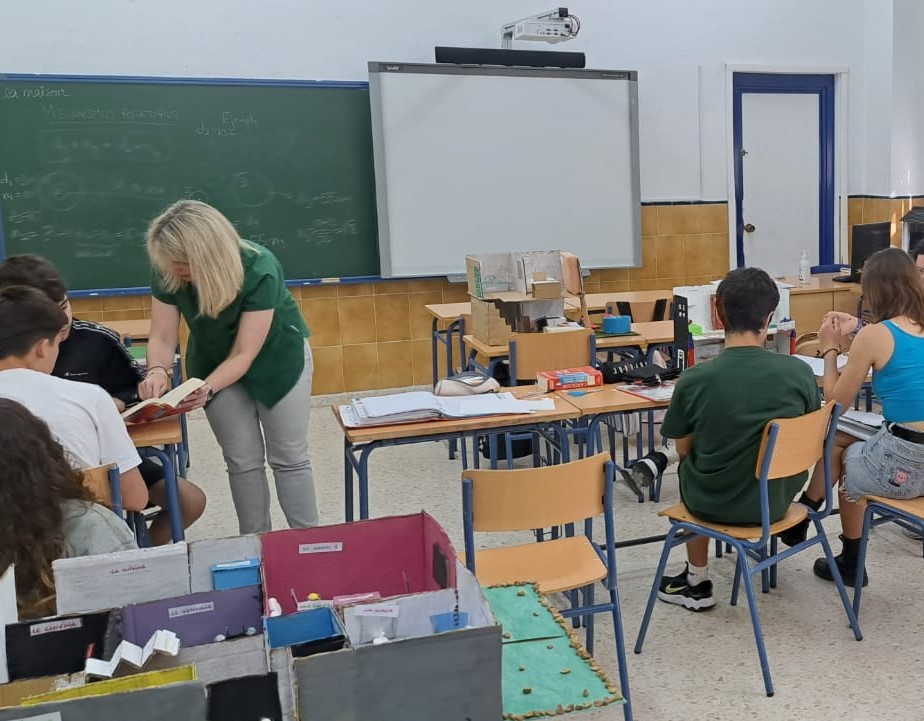 Visita al IES Severiano de la profesora de nacionalidad alemana Nicole Sahuillo García