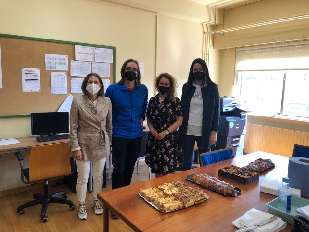 Visita de una docente alemana al IES Ordes de A Coruña.