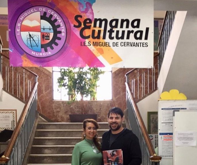 Visita de la docente alemana YALDA WAHAB al IES Miguel de Cervantes